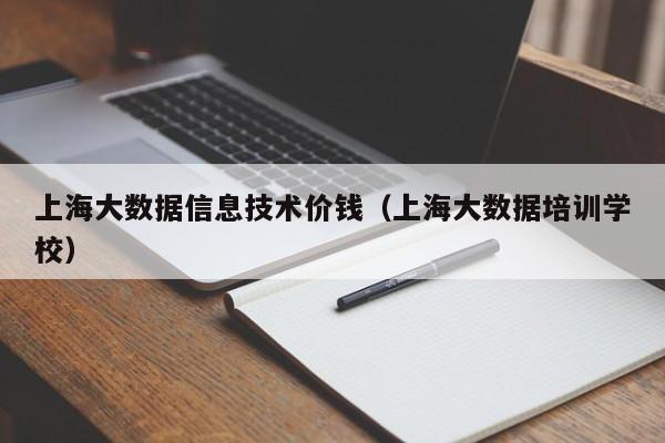 上海大数据信息技术价钱（上海大数据培训学校）