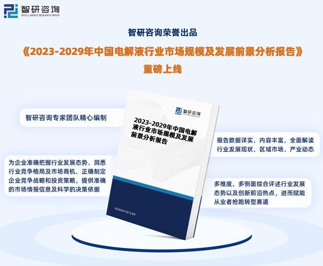 智研咨询重磅发布|2023年中国电解液行业发展趋势研究报告