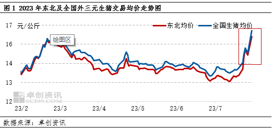 卓创资讯：7月东北猪价翘尾收官 8月或仍有上涨预期